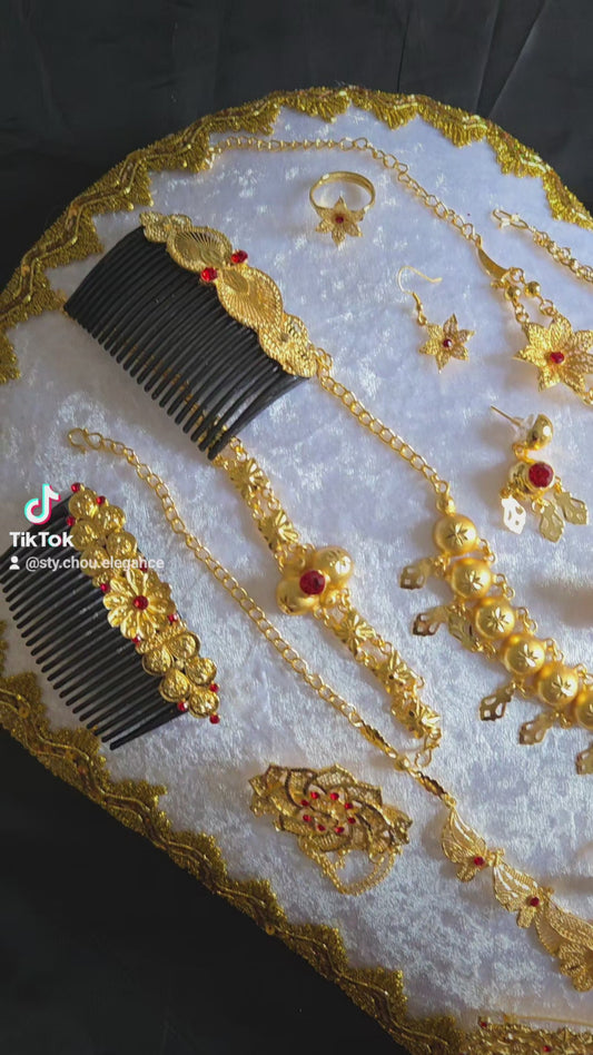 Panneau +bijoux plaqué or